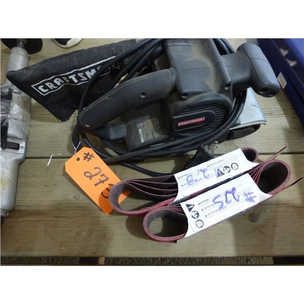 Craftsman belt sander c/e extra sand belts