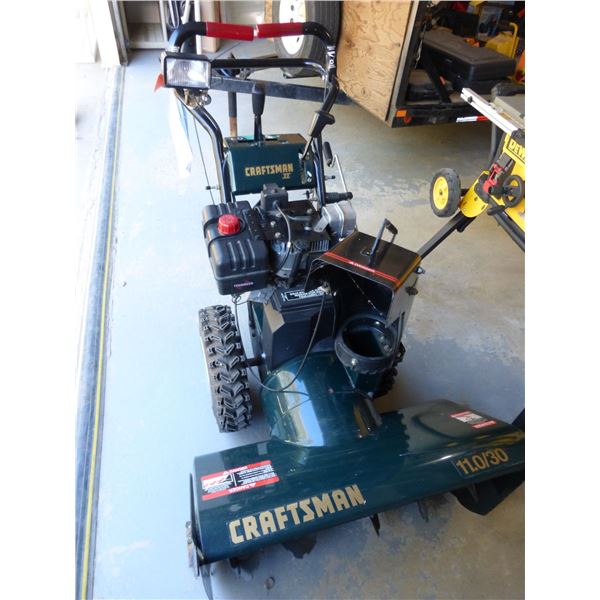 Craftsman 11 HP, 30" snowblower, elec start (used twice, as new)