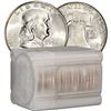 Image 1 : Roll of (20) BU Franklin Halves - 90% Silver