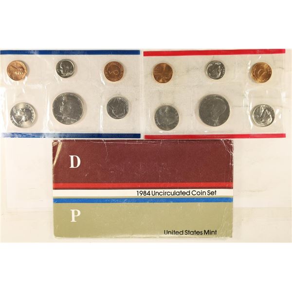1984 US MINT SET (UNC) P/D (WITH ENVELOPE)