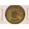 Image 1 : VINTAGE METAL TOBACCO TAG, COLORIZED "GRAPE" R.A..