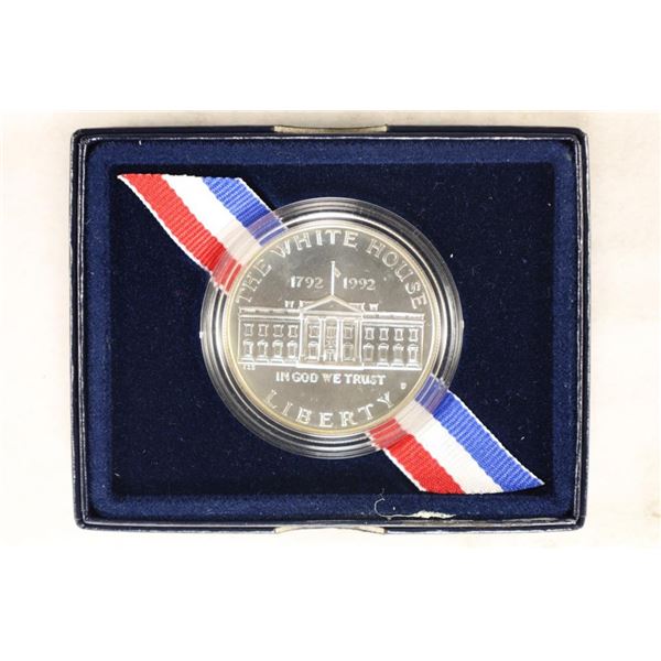 1992-D WHITE HOUSE UNC SILVER $1 200TH ANNIV.