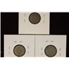 Image 2 : 1887, 1889 & 1891 SEATED LIBERTY DIMES