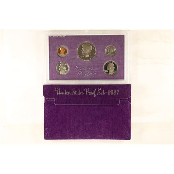 1987 US PROOF SET (WITH BOX)