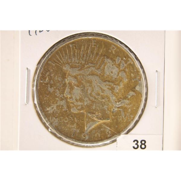 1922 PEACE SILVER DOLLAR "PAINTED GOLD"