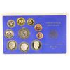 Image 1 : 1986 GERMAN 10 COIN PROOF SET IN HARD PLASTIC