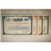 Image 2 : 4 ASSORTED VINTAGE RAILROAD STOCK CERTIFICATES