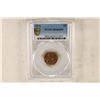 Image 1 : 1972 LINCOLN CENT PCGS MS66RD GOLD SHIELD LABEL