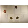 Image 2 : 4 FRANKLIN MINT HOLIDAY CARDS WITH 1 1/2"