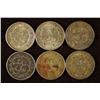 Image 2 : 4-1941&2-1942 NETHERLANDS SILVER 1/4 GULDEN COINS