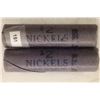 Image 1 : 2-$2 SOLID DATE ROLLS OF 1963-P JEFFERSON NICKELS