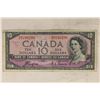 Image 1 : 1954 CANADA "DEVILS HEAD" $10 BILL INK ON LFT SIDE