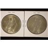 Image 2 : 2-1922 PEACE SILVER DOLLARS BRILLIANT UNC