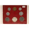Image 2 : 1958 VATICAN 8 PIECE UNC COIN SET WITH SILVER 500