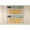 Image 2 : 2-1950 BANK OF CUBA 50 PESO NOTES BOTH PMG 67