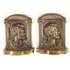 Image 1 : SET OF 2 ABRAHAM LINCOLN METAL BOOK ENDS.  EACH