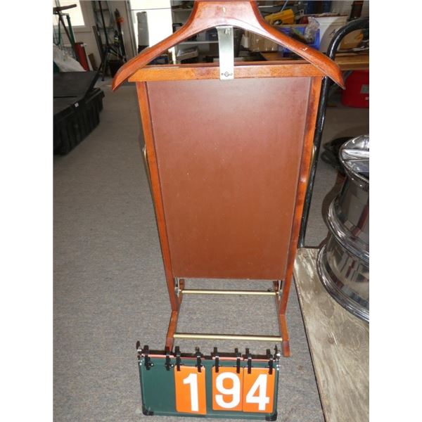 Wooden Valet Clothes Stand