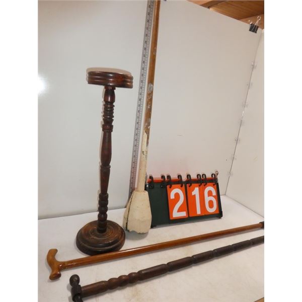 walking canes, decorative stand