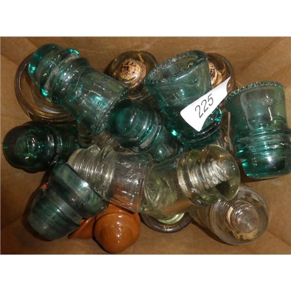 Vintage glass insulators