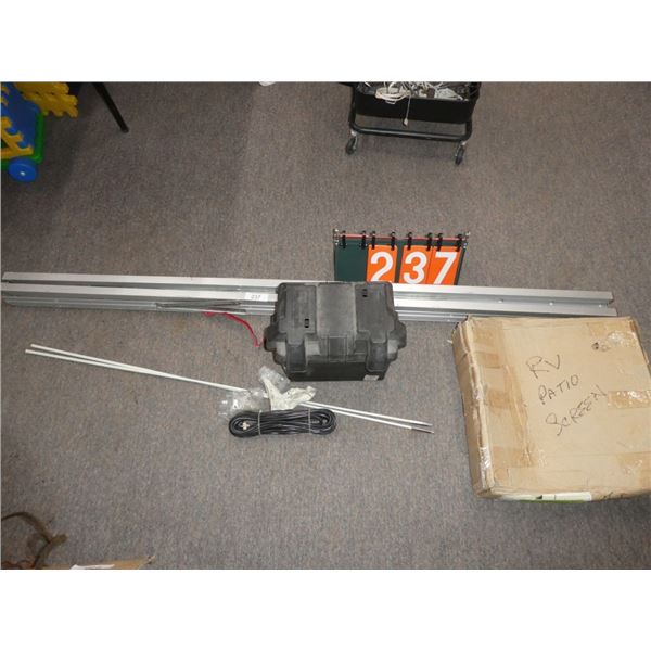 RV patio screen & dual fiberglass antennas