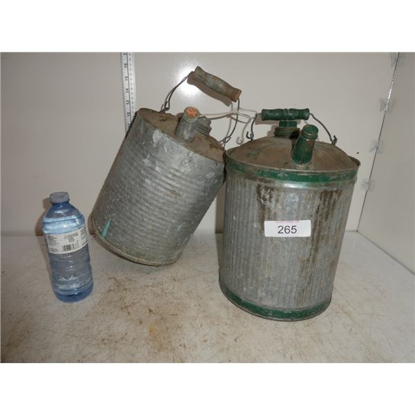 galvanized gas cans
