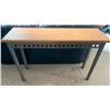 Image 1 : Metal-Framed Wooden Console Table