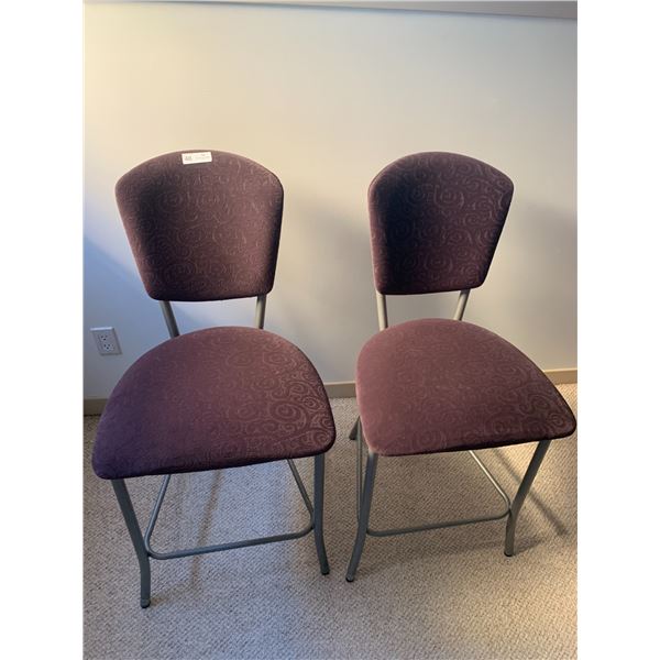 2 x Upholstered Bar Stools