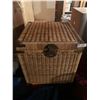 Image 1 : Bamboo-Like Weaved Chest w/ Brass-Style Furnishings
