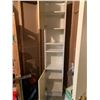 Image 3 : White Wood-Finish Ikea Shelving Unit/Cabinet