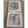 Image 1 : Southwestern-Style Paper Mache Tablet Artworks