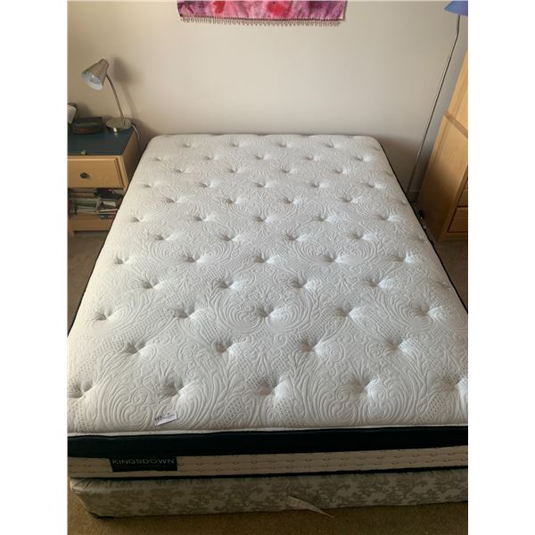 Queen-Sized Kingsdown Box Spring and Kingsdown Cagney Mattress