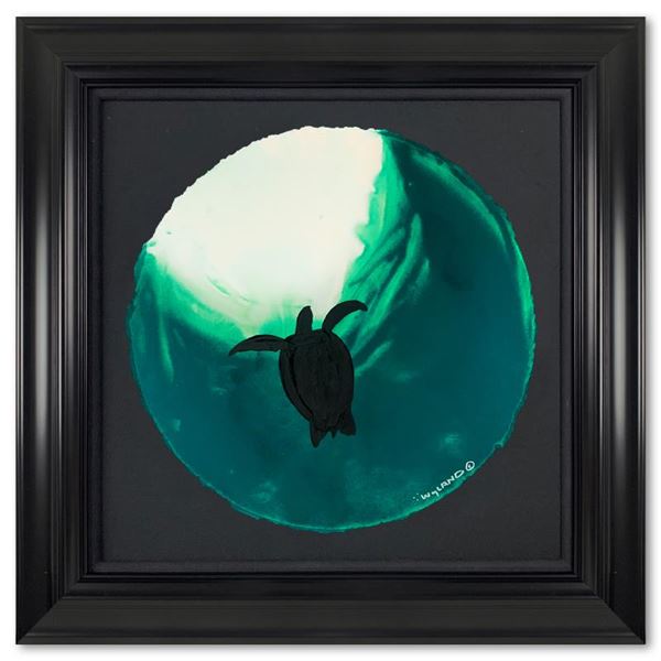 Floating Sea Turtle by Wyland Original