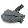 Image 1 : Christian Dior Homme Gray Leather Saddle Shoulder Bag