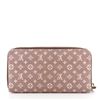 Image 2 : Louis Vuitton Red Monogram Mini Lin Canvas Zippy Wallet