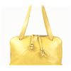 Image 1 : Chanel Gold Metallic Lambskin Leather CC Logo Rounded Shoulder Bag