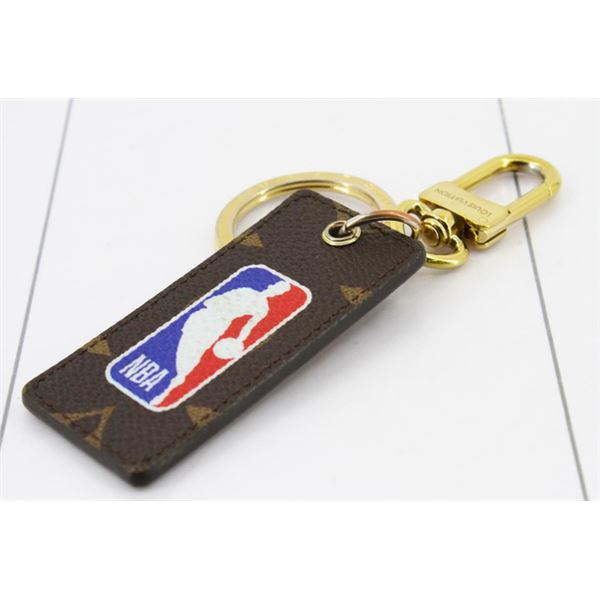 Louis Vuitton x NBA Brown Monogram Canvas Leather Letters Key Chain