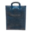 Image 1 : Christian Louboutin Blue Leather Trick Handbag