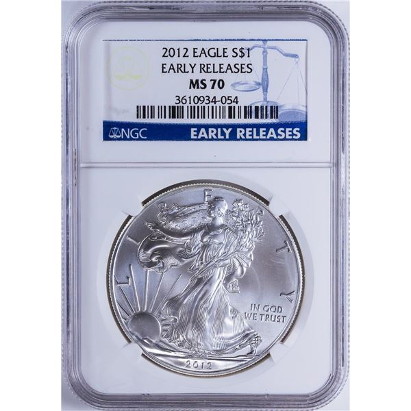 2010 $1 American Silver Eagle NGC MS70 Early Releases