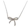 Image 4 : Tiffany & Co. Silver Bow Pendant Necklace