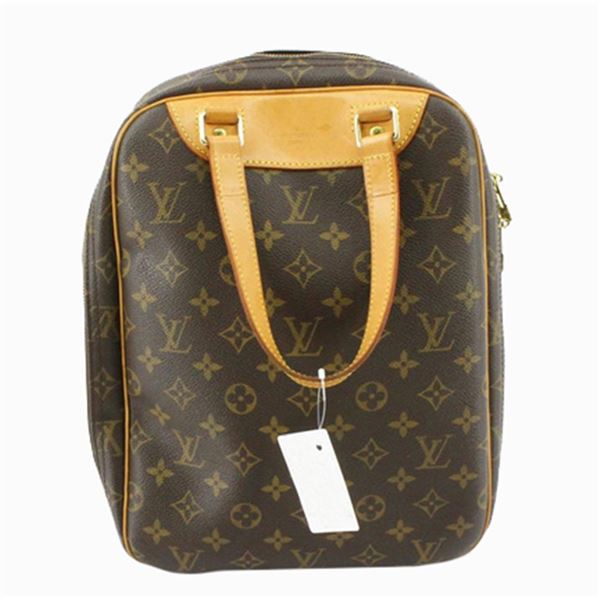 Louis Vuitton Brown Monogram Canvas Leather Excursion Satchel Bag