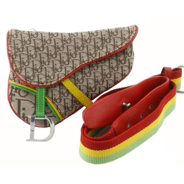 Christian Dior Rasta Diorissimo Saddle Waist Bag