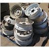 Image 1 : Pallet Multiple Metal Vehicle Rims, Misc Size