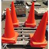 Image 1 : Qty Approx. 16 Agent 28" Orange PVC Traffic Cones