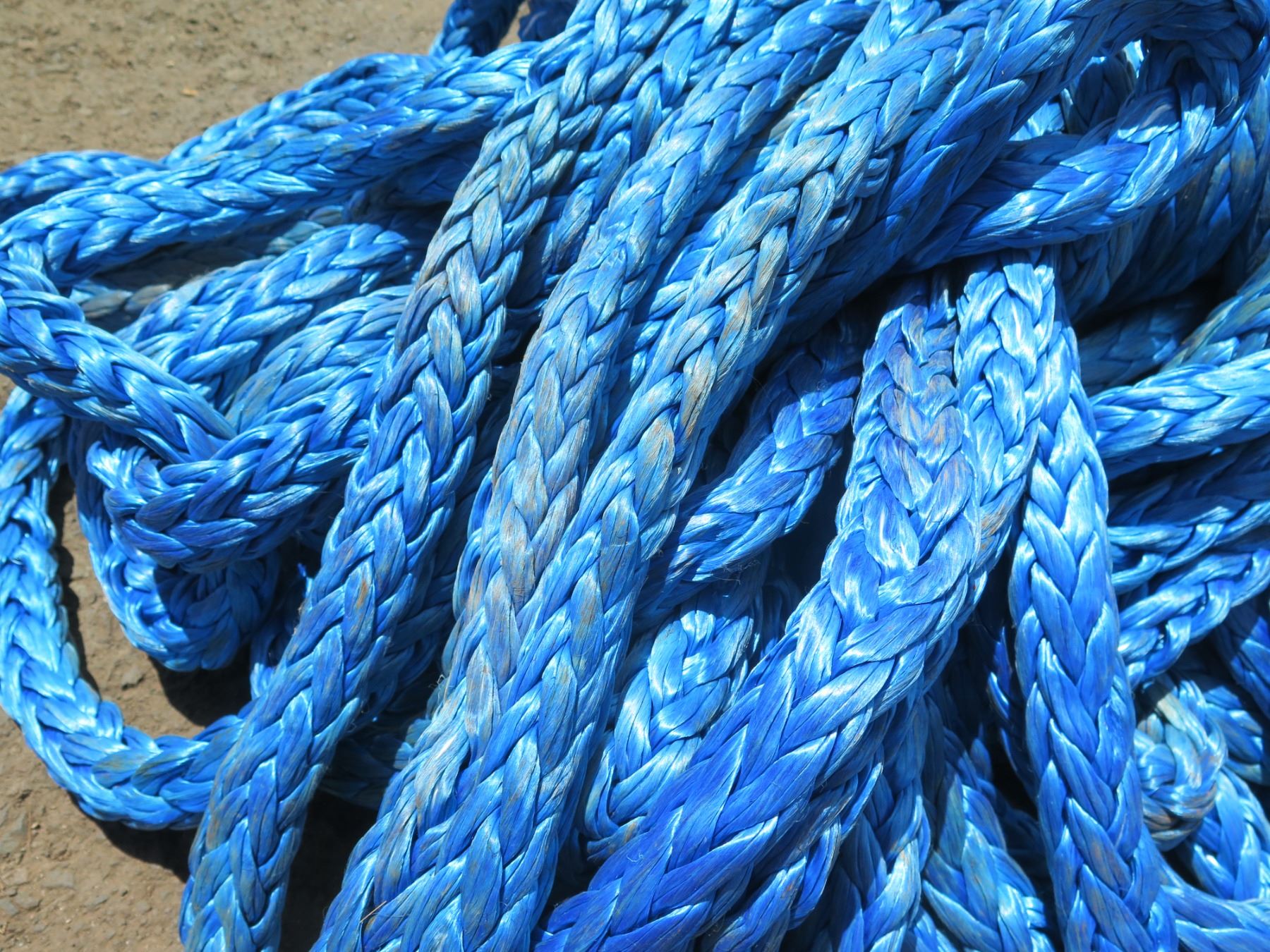 Bllue Rope Thick Synthetic Blue Rope
