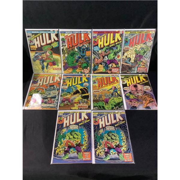 10 MARVEL THE INCREDIBLE HULK COMIC BOOKS WITH A FIRST APPEARANCES IN #186 OF DEVASTATOR: 174, 175,