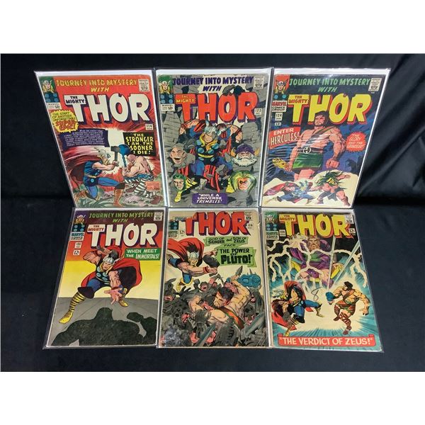 6 MARVEL COMIC BOOKS (JOURNEY INTO MYSTERY & THOR) WITH 2 FIRST APPEARANCES (#114 FENRIS