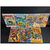 Image 1 : 7 MARVEL AVENGERS COMIC BOOKS WITH FIRST APPEARANCES (#71 THE INVADERS, #80 RED WOLF, &