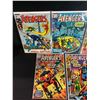 Image 2 : 7 MARVEL AVENGERS COMIC BOOKS WITH FIRST APPEARANCES (#71 THE INVADERS, #80 RED WOLF, &