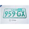 Image 1 : Sask motorcycle license plate