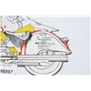 Image 2 : Porcelain Fantasy Sign - Indian Motorcycles - x inches long